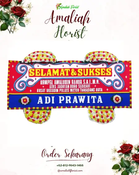 Papan Bunga Ucapan Selamat Prajeksari